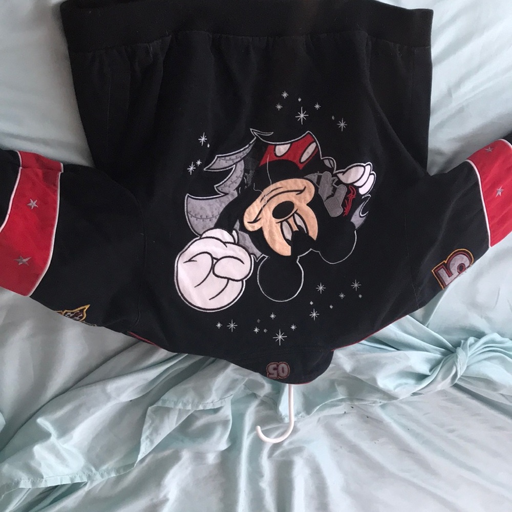 Mickey Mouse bomber jacket Jeff Hamilton design